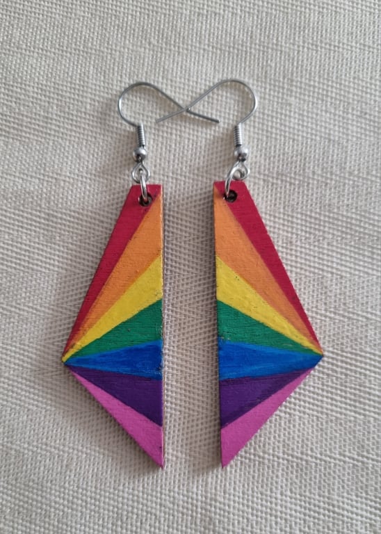 Rainbow Dangle Earrings