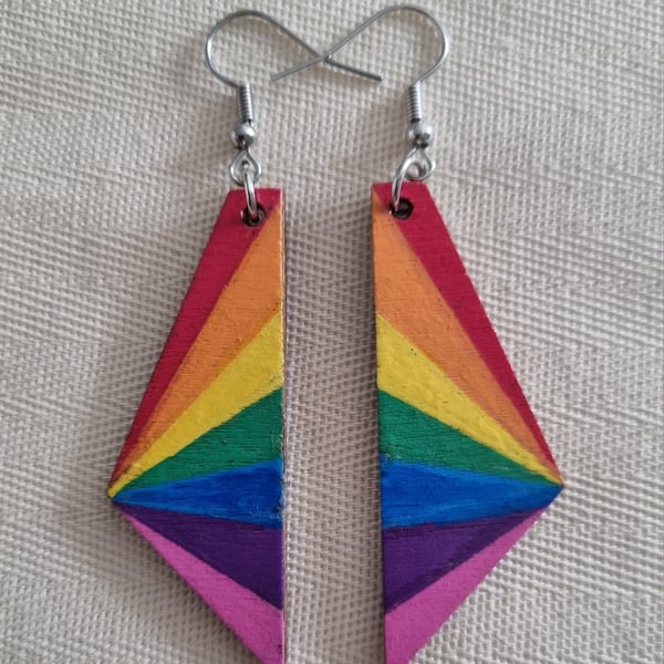 Rainbow Dangle Earrings