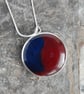 red and blue bowlerite pendant - Image 3