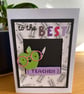 Handmade teacher appreciation card