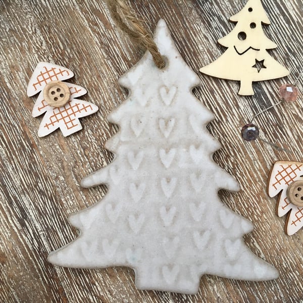 Ceramic tree hanger, ceramic tree, christmas tree hanger, christmas decoration