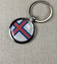 Faroe Islands Flag Keyring