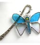 Butterfly Dangler Suncatcher Stained Glass Choose your colour - Image 3