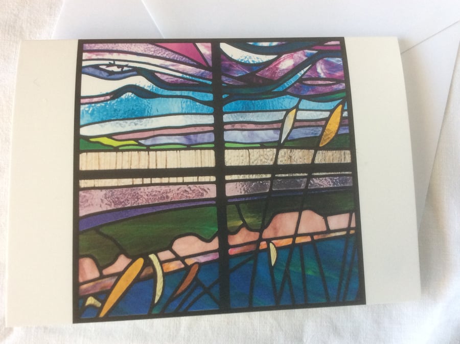 Card - Fenland Stained Glass Window