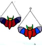 Bat Suncatcher Stained Glass Halloween decoration Handmade Rainbow - Image 6