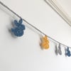 Crocheted bunny bunting