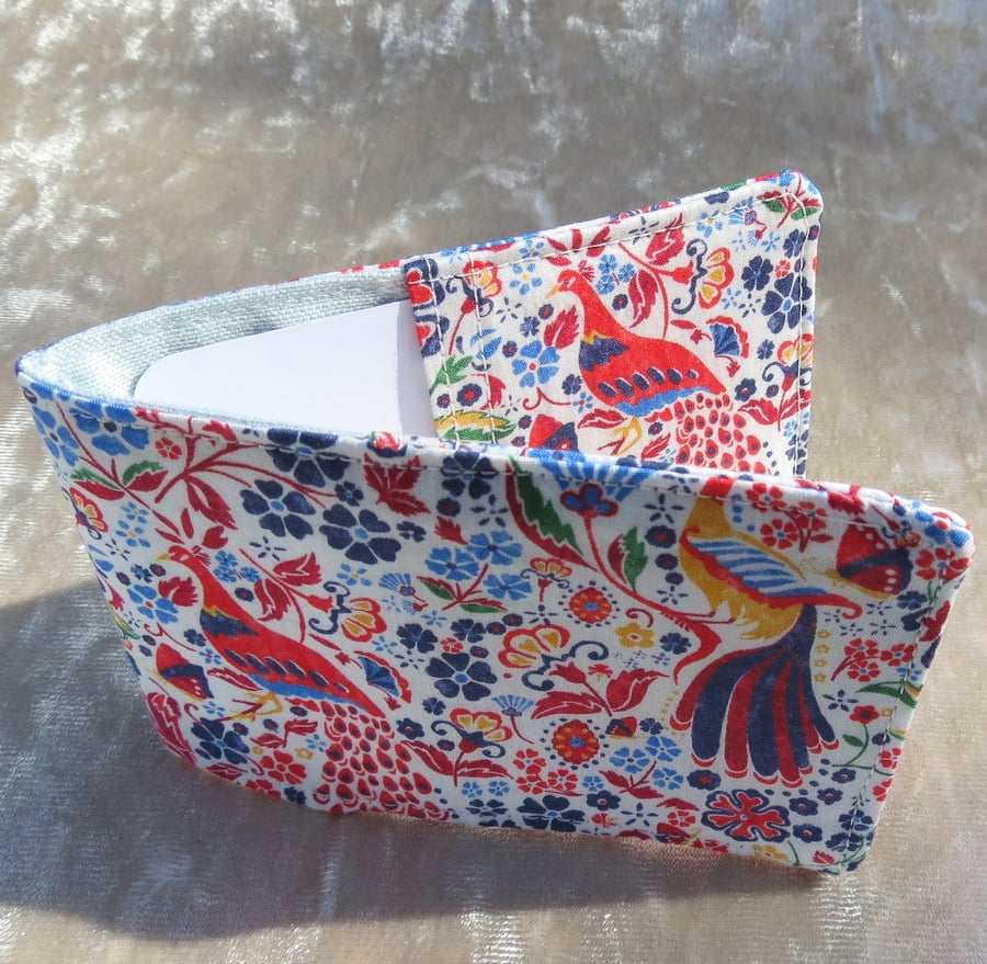 Ticket sleeve. Oyster card cover. Made from Liberty Tana Lawn.