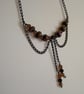 SALE- HALF PRICE -DOWNTON ABBEY NECKLACE  -  LAMPWORK NECKLACE - FREE UK POSTAGE - Image 3