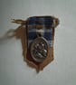 Hand-sewn St George's medal brooch