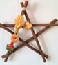 Ceramic Autumn Colours Twig Star - Image 5