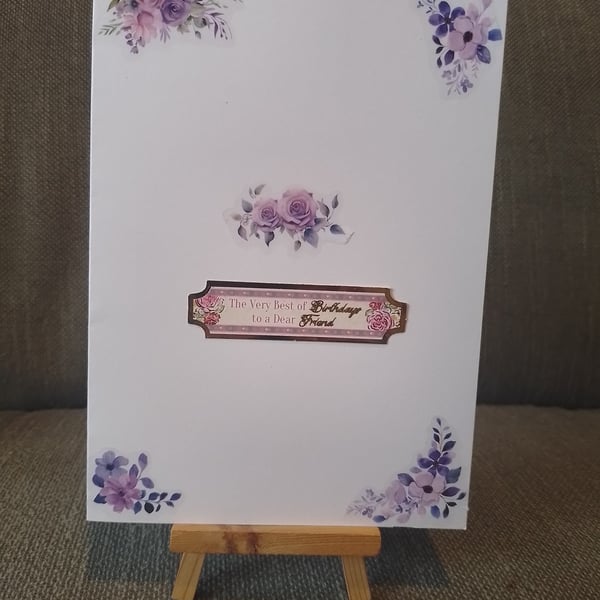 Happy birthday card with roses