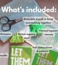 Let Them Modern Needlepoint Kit – Beginner Green Tapestry Craft Kit - Image 2