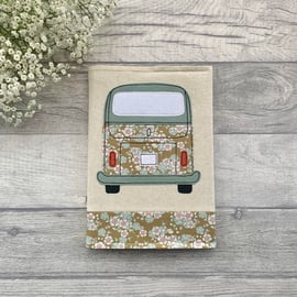 A5 notebook with reusable fabric cover