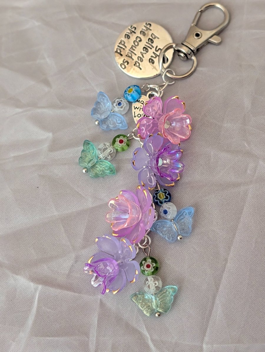 Simple Flower Bag Charm