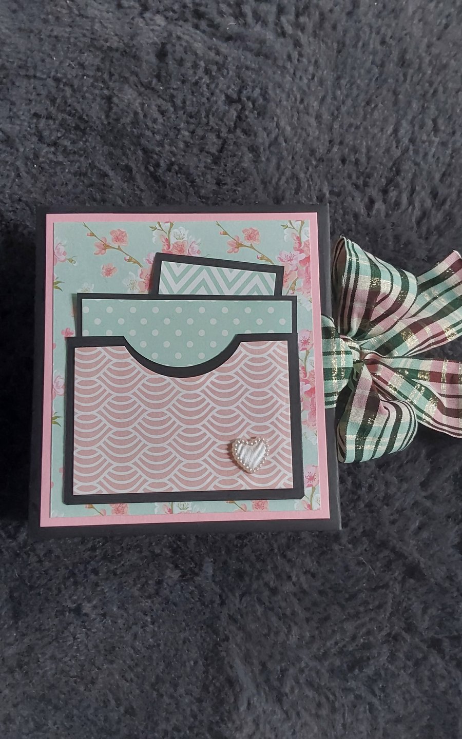 Mini Interactive scrapbook album junk journal photos ephemera blossom theme 