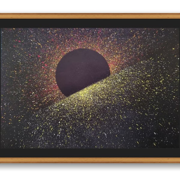 HORIZON 5 - abstract wall art action painting 