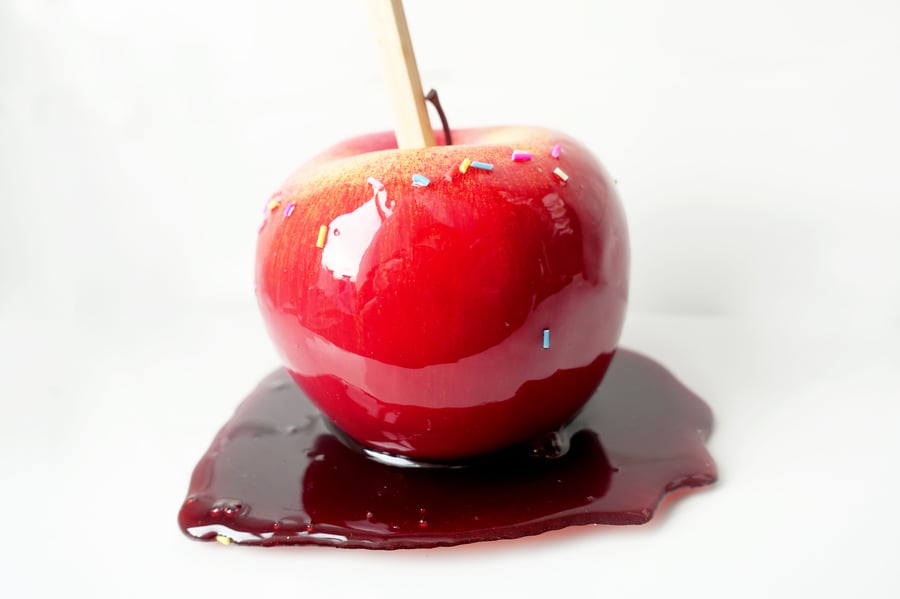 Fake Food Toffee Apple - Props, display kitchen kitsch, themed parties fun food