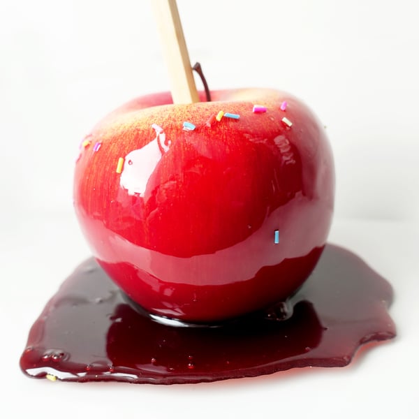 Fake Food Toffee Apple - Props, display kitchen kitsch, themed parties fun food