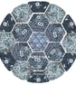 Patchwork EPP hexagon starter and pincushion kit slow sewing - Image 4