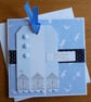 Tag Style Birthday Card - Beach Huts