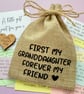 Granddaughter Keepsake Gift Bag, 31 Quote Cards, Family Grandaughters Present 
