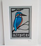 Papercut Kingfisher - Riverside Bird - Original Artwork - Image 2
