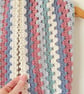 Multicoloured Crochet Infinity Scarf - Handmade - Gifts for Her - Granny Stripe - Image 2