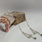 Silver Plated Chain Dangle Earrings