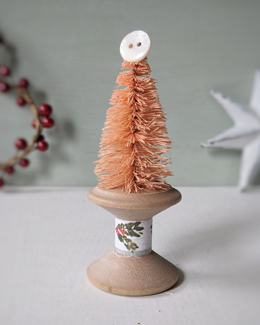 Vintage Bobbin Christmas Tree Decoration