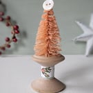 Vintage Bobbin Christmas Tree Decoration