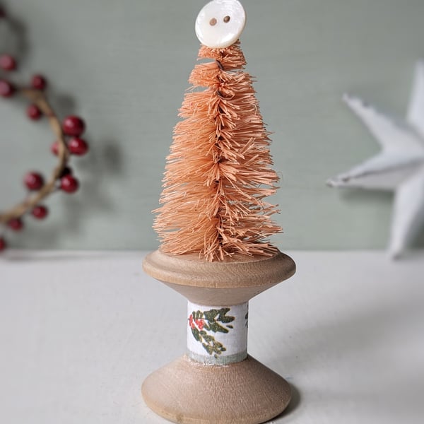 Vintage Bobbin Christmas Tree Decoration
