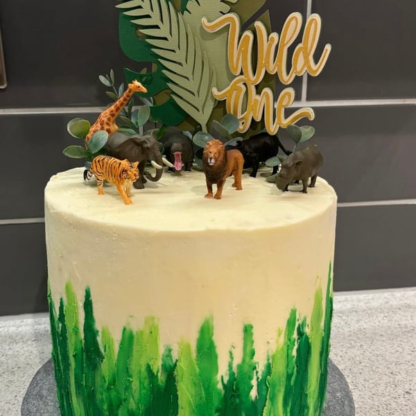 Wild One First Birthday Cake Topper. 