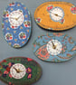 French fabric clock- mustard landscape - Image 5