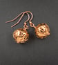 Copper lantern handmade drop earrings , copper jewellery - Image 3