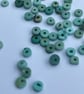 2.5g Chinese turquoise disc drilled beads - Image 5