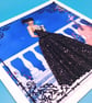 Gothic Birthday Card - 8x8inches, 20x20cms , Wife, Sister, Granddaughter, Friend - Image 2