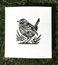 Jenny Wren - Original Handprinted Lino Print - Image 4