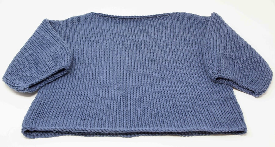 Navy Blue Organic Cotton Jumper 12 - 18 Months