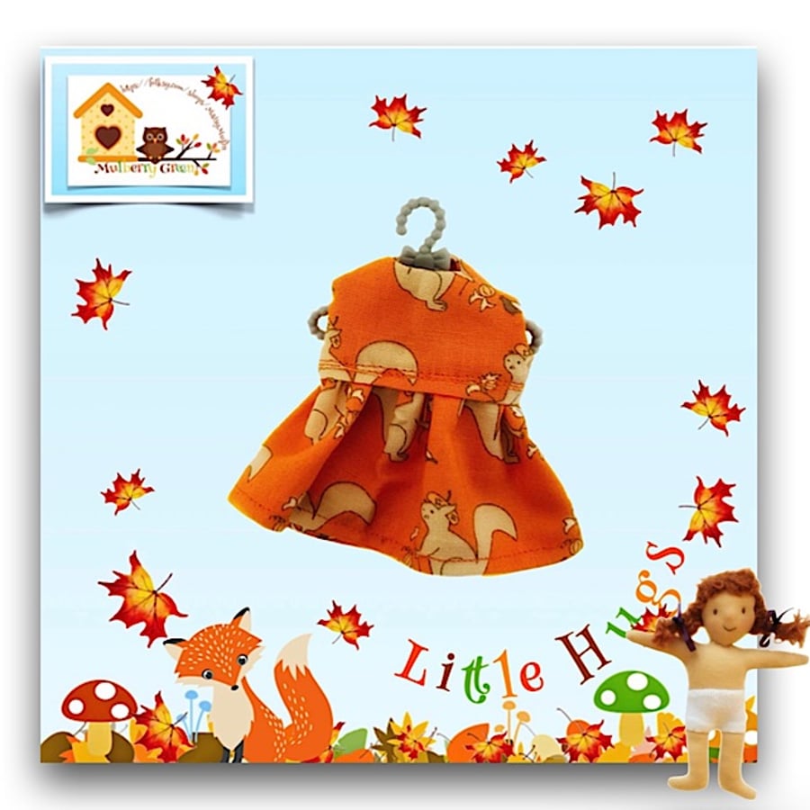 Little Squirrels Dress to fit the Little Hugs dolls