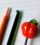 Handcrafted Flameworked Glass Petite Pumpkin  Miniature keepsake Thoughtful gift - Image 6