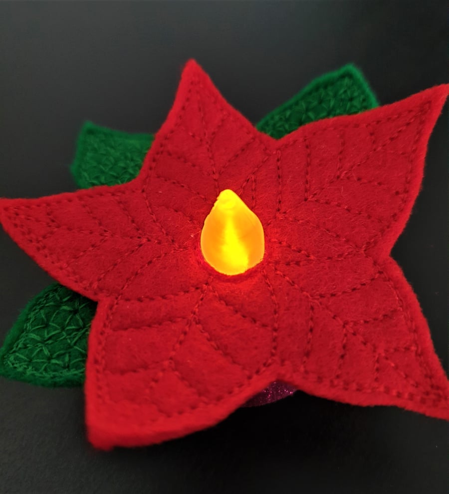 Poinsettia Christmas Flower Decoration