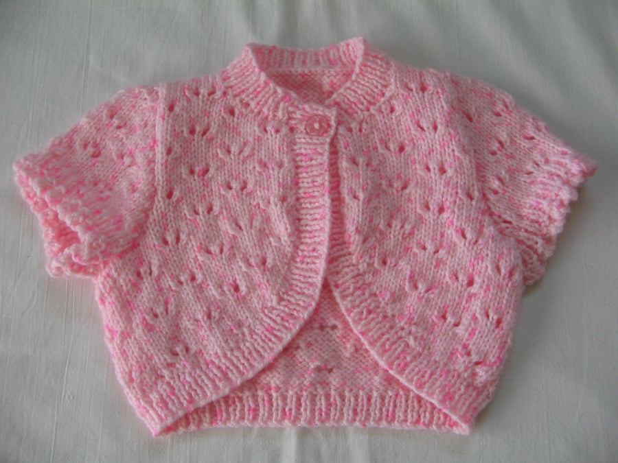 Hand Knitted girls Bolero