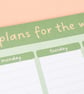Happy Weekly Planner A4 Desk Pad Plan the Week 50 sheets Notepad Family Calendar - Image 7