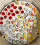 Handmade Ceramic Daffodil brooch, Hand Made Pottery Badge - Image 8