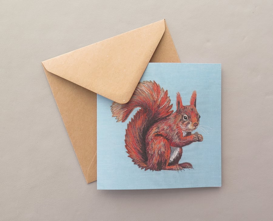 Red Squirrel card