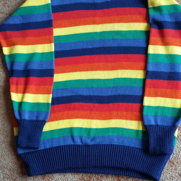 Rainbow jumper for adults