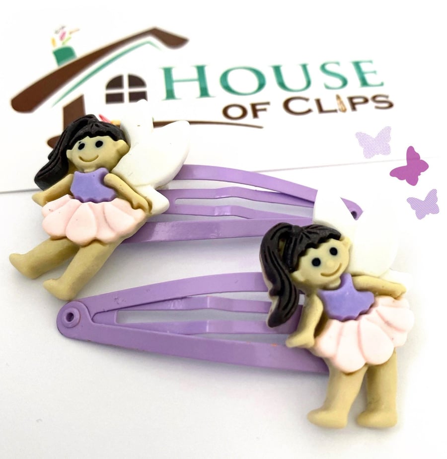 Flower Fairy Hair Clips x2 - Fairy Hair Clips - Flower Fairy Clips - Flower Fair