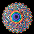 Rainbow Wooden Flower Wall Art – 30cm Handcrafted Layered Bloom