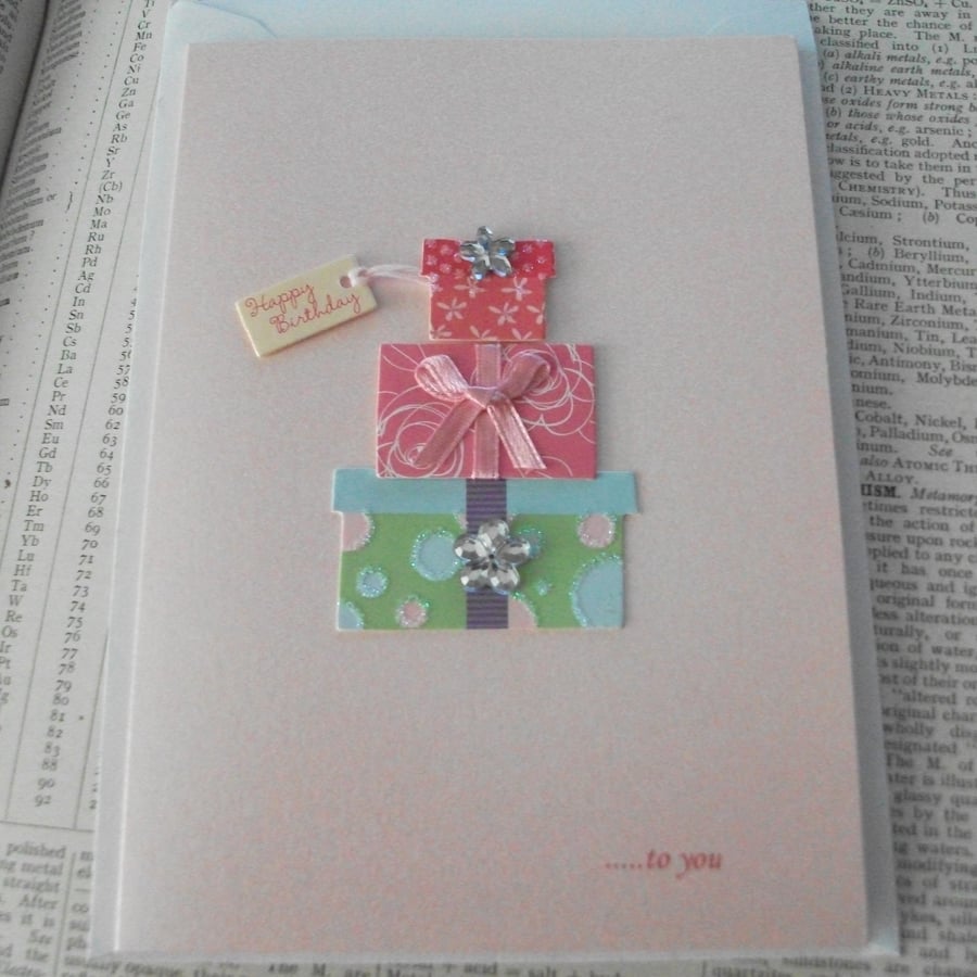 Pretty Presents Birthday Card