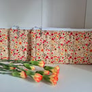 Padded floral pencil case